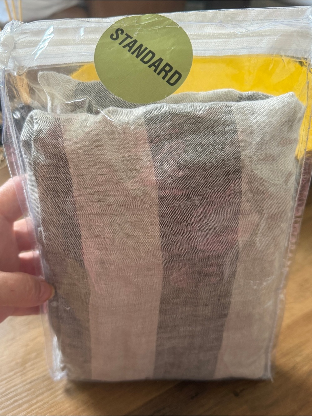 Pom Pom at Home Topanga Striped 100% Linen King Pillow Sham - Natural & Olive